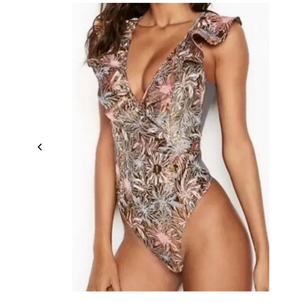 Victorias Secret‎ Bodysuit Womens S Floral Lingerie
